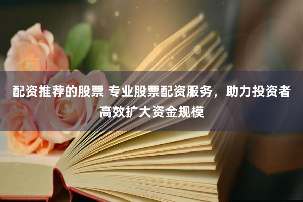 配资推荐的股票 专业股票配资服务，助力投资者高效扩大资金规模