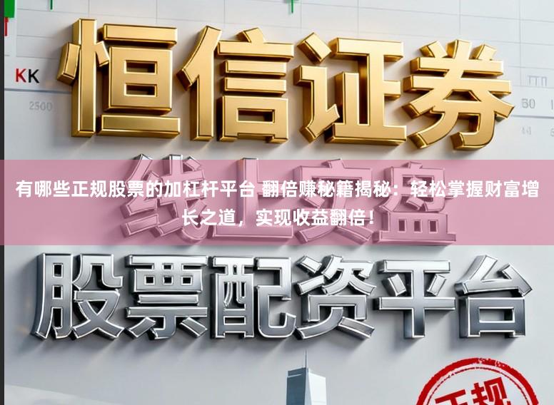 有哪些正规股票的加杠杆平台 翻倍赚秘籍揭秘：轻松掌握财富增长之道，实现收益翻倍！